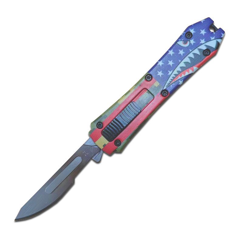 15.jpg mini otf surgery knife, removable blade,pocket EDC keychain knives--SBM-SS015 - Image 1