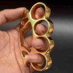 Alloy thickened round head iron hand buckle fist buckle finger tiger glove iron four-finger legal martial arts fighter support ring ring