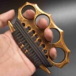 Life-saving rope wrap hand buckle fist buckle tiger ring fist iron four-finger tiger martial arts fighter support child fist ring defense equipment - Image 6