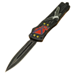 5.5 INCH Confederate Pride Dual Action Heavy Duty Automatic OTF Knife-TK202-07
