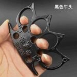Defense equipment thickened bull head tiger finger martial arts gloves hand buckle fist buckle iron four-finger tiger fighting hand support ring ring - Image 4