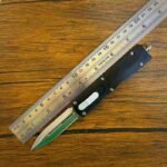 4 INCH GOLD Silver SIDED BLADE double edged switchblade KNIFE-TK025 - Image 4