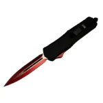 5.5 INCH Classic Smooth Handle/Red Blade OTF Knife-TK5002-14 - Image 3