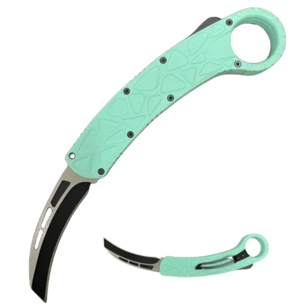 Canivete karambit OTF azul TKK238-006