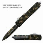 5.25inch Camouflage Double Blade OTF Knife
