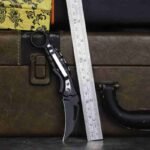 Black Folding Pocket Folding Paw Knife, Household Pocket Fruit Knife, Key Chain DYI Folding Tool Knife, Unpacking Tool Knife - Image 7