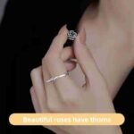 Female Self Defense Ring Stainless Steel Body Protective Supplies Emergency Survival Anti-Wolf Weapon Knuckles for Self Defense - Image 2