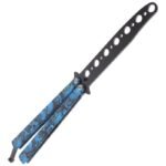 Foldable Butterfly Knife Ghost Head Butterfly Knife Transformable Blunt Balisong Pocket Trainer Survival Knife for Outdoor Game - Image 3