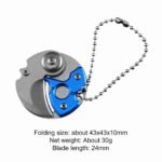 Keychain Screwdriver Multifunctional Hexagon Coin Outdoor EDC Tool Hexagon Folding Coin Knife Pocket Fold Mini coltello Gear Pee - Image 4