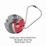 Keychain Screwdriver Multifunctional Hexagon Coin Outdoor EDC Tool Hexagon Folding Coin Knife Pocket Fold Mini coltello Gear Pee - Image 5