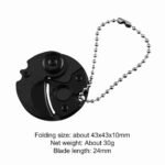 Keychain Screwdriver Multifunctional Hexagon Coin Outdoor EDC Tool Hexagon Folding Coin Knife Pocket Fold Mini coltello Gear Pee - Image 6