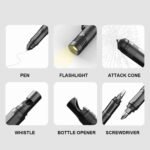 Multifunctional Tactical Pen Self Defense Women Defending Flashlight Aluminum Screwdriver Corkscrew Protect Survival Accessories - Image 7