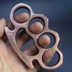 Cross-border version thickened aluminum alloy four-finger glove martial arts fight iron four-finger hand buckle fist ring defense finger tiger knuckle ring - Image 9