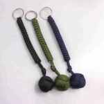 Portable Outdoor Self Defense Survive Hanging Knot Ball Hand Weaving Umbrella Rope Body Self-defense Ball Key Chain Pendant - Image 6