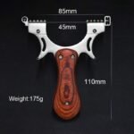 Professional Hunting Slingshot High Quality Stainless Steel Catapult with Flat Rubber Band Outdoor Shooting Game Sling Shot Set - Image 4