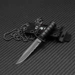 Swayboo survival knife sawtooth blade  fixed Portable Mini Necklace Small Straight Knife case Fruit Knife hunting - Image 6