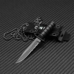 Swayboo survival knife sawtooth blade  fixed Portable Mini Necklace Small Straight Knife case Fruit Knife hunting - Image 10