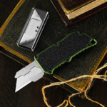 utility Knives，5PCS Blades Survival Pocket Knife Paper Box Cutter Portable DIY Stationery Hand Tools Multitool