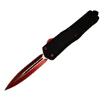 5.5 INCH Classic Smooth Handle/Red Blade OTF Knife-TK5002-14