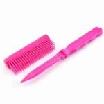 Pink plastic comb knife weapon