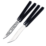 7075 Aluminum Clone Balisong Flipper Butterfly Trainer Knife Lining Handle Bushings System