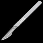 10pcs Carbon Steel Surgical Scalpel Blades + 1pc Handle Scalpel DIY Cutting Tool PCB Repair Animal Surgical Knife - Image 5