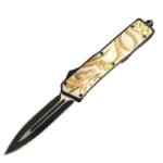 5.5 INCH OTF Gold Dragon Pocket Knife - Image 6