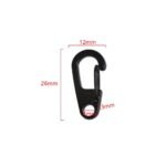 2/4Pcs D Carabiner D-Ring Key Chain Spring Clips Mini Aluminium Alloy Hang Buckle Survival EDC Gear Outdoor Camping Keyring Tool - Image 6