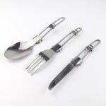 3pcs/set Titanium Cutlery Set Ultra Lightweight Knife Fork Spoon For Home Use Travel Camping Picnic Cutlery Set - Image 3