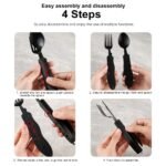 Utensílio de corte para churrasco/camping 4 pol. aço inox FC-9057 para atacado B2B - Image 6