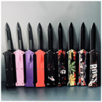 3.5 INCH cupid joker otf knife double action switchblade