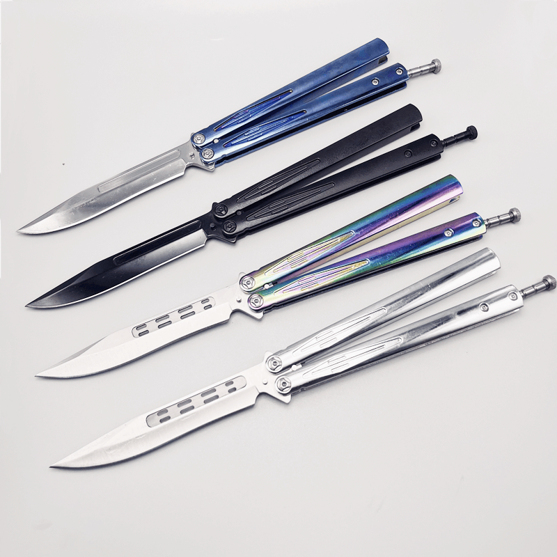 6-3.png 7075 Aluminum Clone Balisong Flipper Butterfly Trainer Knife Lining Handle Bushings System - Image 1