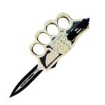 9inch Gold biker knives&BBRASS KNUCKLE Tench OTF Knife -TKT200-03 - Image 2