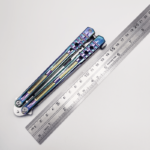 7075 Aluminum Clone Balisong Flipper Butterfly Trainer Knife Lining Handle Bushings System - Image 5