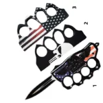 9 inch American flag & punisher & biker Tench OTF knives-TKK238-008