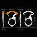 Carabiner Gadgets Brass Knuckles Survival Rings Multi-Functional Self Defense Outdoor Tools EDC Keychain Protector Bottle Opener - Image 6