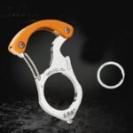 Carabiner Gadgets Brass Knuckles Tactical Survival Rings Multi-Functional Self Defense Tool EDC Keychain Protector Bottle Opener - Image 2
