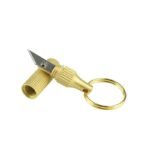 Mini Brass Capsule Pocket Portable Survival Knife - Image 3