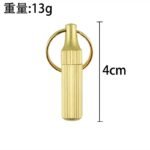 Mini Brass Capsule Pocket Portable Survival Knife - Image 5