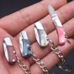 Mini Folding Knife Pendant Keychains Outdoor Hiking - Image 2