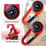 Mini Lightweight Compass Multifunctional Carabiner Keychain Outdoor Camping Tool Hiking Tourism Equipment - Image 4