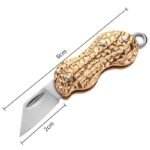 Peanut Open Box Knife Key Chain Pendant Car Chain Key Ring Folding Multifunctional EDC Tool Folding Knife - Image 4