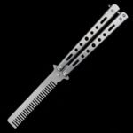 Butterfly knife comb,Folding Trainer Balisong hair comb practice knives - Image 3