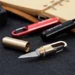 Portable Cutting Tool Brass Multi-function Mini Key Ring Pendant Tool Capsule Knife Tiny Cutting pocket keychain knife New - Image 4