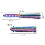 Portable Practice Butterfly Knife CSGO Balisong Trainer Stainless Steel Pocket Foldable Knife Training Tool for Outdoor Games - Image 3