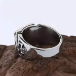 Punk Retro Self Defense Pyramid Ring Titanium Steel Personal Safety Outdoor Survival Men Women Protection Jewelry Fight EDC Tool - Image 5