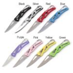Stainless Steel Blade Shaped Knife Outdoor Camping Self Defense Emergency Survival Knife Tool Folding Portable Key Knife - Image 2