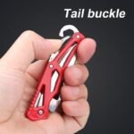 Stainless Steel Blade Shaped Knife Outdoor Camping Self Defense Emergency Survival Knife Tool Folding Portable Key Knife - Image 5