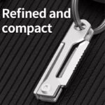Stainless Steel Square Head Mini Folding Knife - Image 2