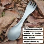 Titanium Alloy Picnic Cutlery Knife Fork Spoon Outdoor Camping Ultralight Portable Multi Tools Picnic Barbecue Folk Spoon - Image 2